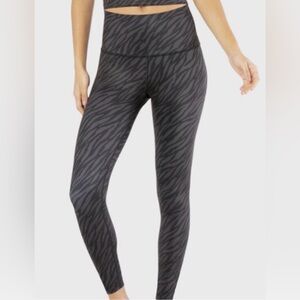 Beyond Yoga Lux High Waisted Zebra MIDI Leggings, Size Medium
